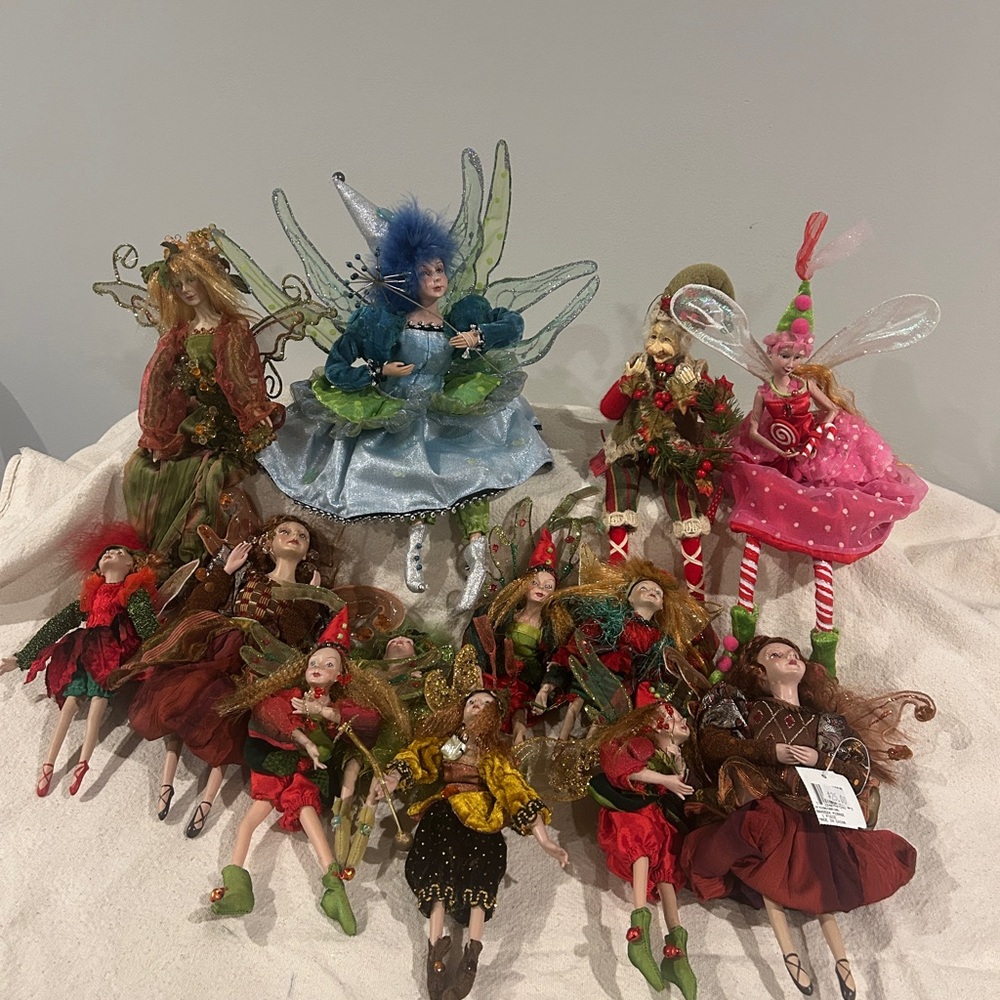 Colorful Fairy Figurine Collection
